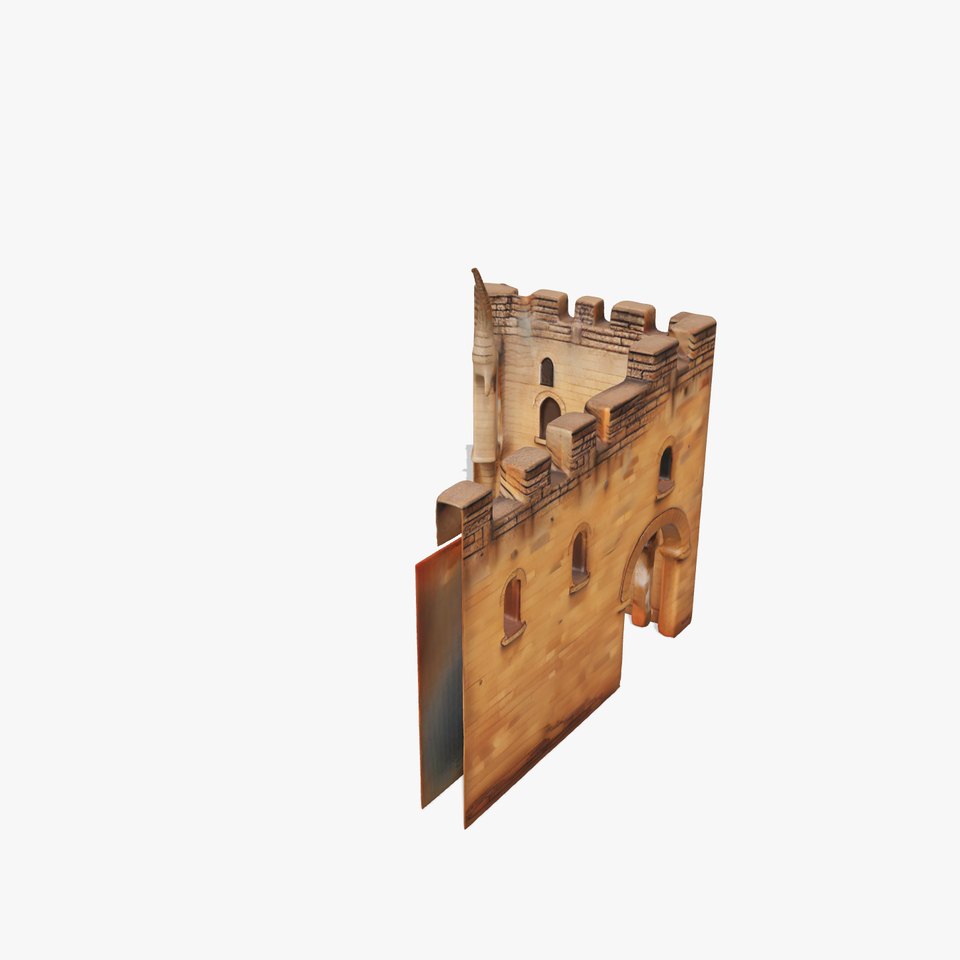 Medieval Stone Gate model pack
